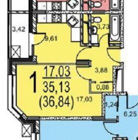 45,6 м², 1-комнатная квартира 13 400 000 ₽ - изображение 55