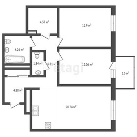 79,8 м², 3-комнатная квартира 7 824 320 ₽ - изображение 34