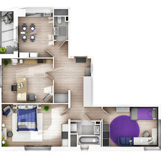 Квартира 77,3 м², 3-комнатная - изображение 4