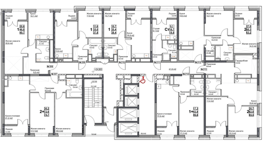 65,5 м², 2-комнатная квартира 14 990 000 ₽ - изображение 14