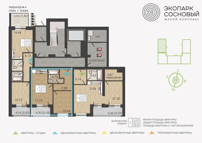 47,2 м², 1-комнатная квартира 9 140 000 ₽ - изображение 74