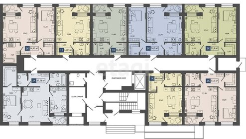 57,2 м², 3-комнатная квартира 6 100 000 ₽ - изображение 32