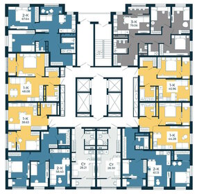 64,5 м², 2-комнатная квартира 8 777 000 ₽ - изображение 22