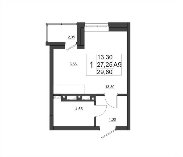 29,6 м², 1-комнатная квартира 3 640 000 ₽ - изображение 18