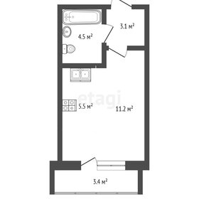 Квартира 26,5 м², 1-комнатная - изображение 2