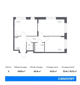 53,4 м², 2-комнатная квартира 9 837 207 ₽ - изображение 28