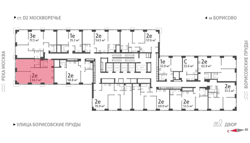 64,3 м², 2-комнатная квартира 24 722 128 ₽ - изображение 19