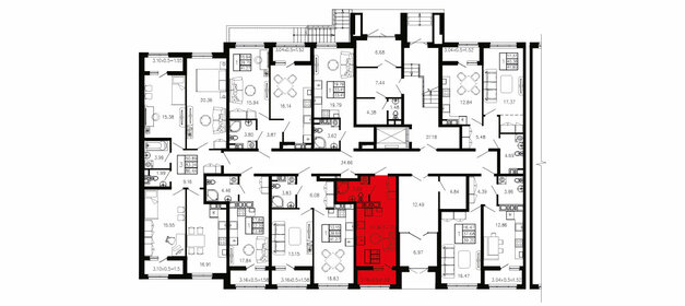 Квартира 22,8 м², студия - изображение 2