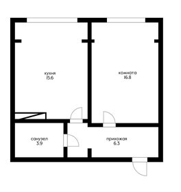 42 м², 1-комнатная квартира 3 560 000 ₽ - изображение 41