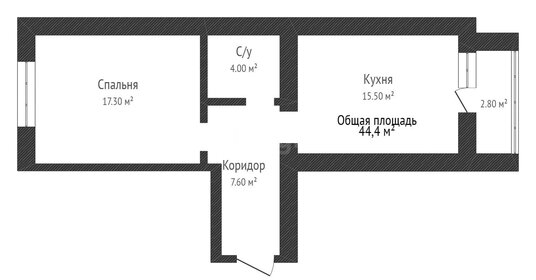 43 м², 1-комнатная квартира 4 090 000 ₽ - изображение 33