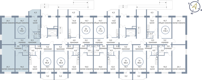 81,4 м², 3-комнатная квартира 8 700 000 ₽ - изображение 87