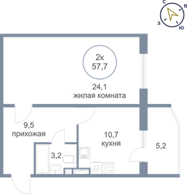 53 м², 2-комнатная квартира 3 000 000 ₽ - изображение 78