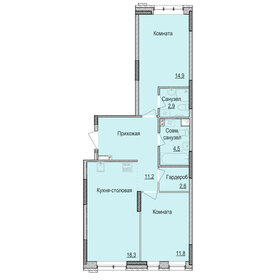 Квартира 66,2 м², 2-комнатная - изображение 1