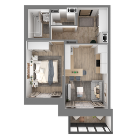 18 м², 1-комнатные апартаменты 3 500 000 ₽ - изображение 117