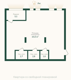 104 м², 3-комнатная квартира 15 550 000 ₽ - изображение 74