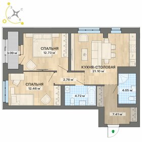 99,2 м², 3-комнатная квартира 13 000 000 ₽ - изображение 77