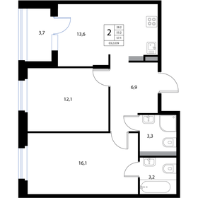 45 м², 1-комнатная квартира 30 002 ₽ в месяц - изображение 42