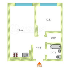 Квартира 39,6 м², 1-комнатная - изображение 1