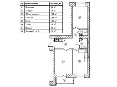 74 м², 2-комнатная квартира 9 500 000 ₽ - изображение 49