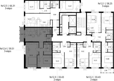 Квартира 59,9 м², 2-комнатная - изображение 2