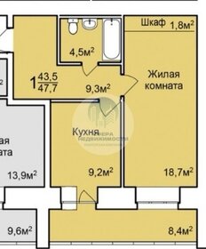 Квартира 37,7 м², 1-комнатная - изображение 2