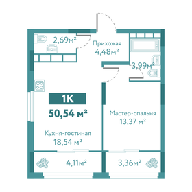 53 м², 1-комнатная квартира 6 750 000 ₽ - изображение 78