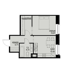 Квартира 36,8 м², 1-комнатная - изображение 1