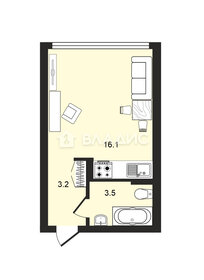 Квартира 22,8 м², студия - изображение 1