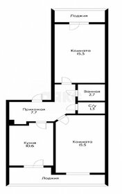 Квартира 54 м², 2-комнатная - изображение 1