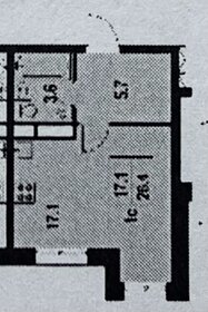 Квартира 27 м², студия - изображение 1