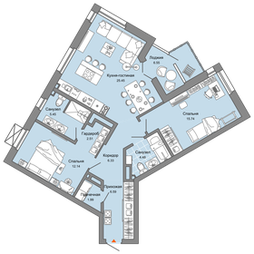 Квартира 84 м², 3-комнатная - изображение 1