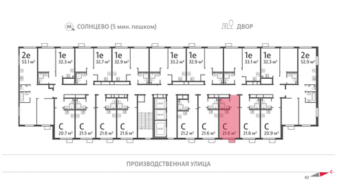 21,6 м², квартира-студия 8 916 134 ₽ - изображение 40