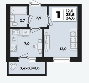 24,6 м², квартира-студия 2 880 000 ₽ - изображение 28