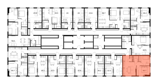 59,8 м², 3-комнатная квартира 8 400 000 ₽ - изображение 100