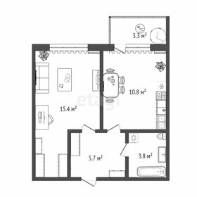 Квартира 36,3 м², 1-комнатная - изображение 1