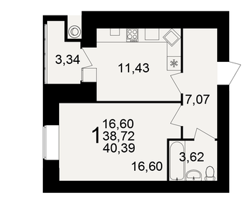 47,2 м², 3-комнатная квартира 3 600 000 ₽ - изображение 72