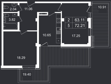 65,8 м², 3-комнатные апартаменты 15 856 900 ₽ - изображение 32
