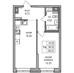 40,3 м², 1-комнатная квартира 8 662 884 ₽ - изображение 21