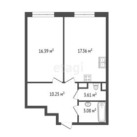 34,5 м², 1-комнатная квартира 7 750 304 ₽ - изображение 60