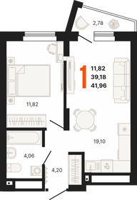 35,3 м², 1-комнатная квартира 5 964 010 ₽ - изображение 23