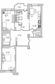 85,4 м², 3-комнатная квартира 19 400 000 ₽ - изображение 102