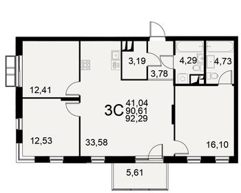 83,2 м², 3-комнатная квартира 9 200 000 ₽ - изображение 58