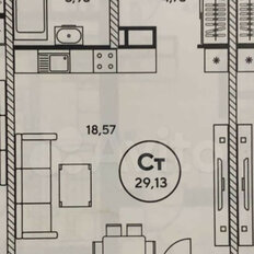 Квартира 29,5 м², студия - изображение 1