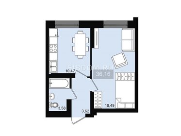 36,6 м², 1-комнатная квартира 4 600 000 ₽ - изображение 11