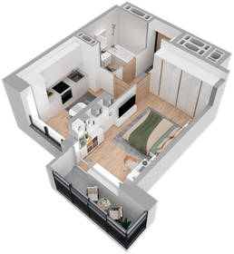 Купить однокомнатную квартиру с отделкой в районе Адлерский в Сочи - изображение 49