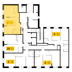 Квартира 57,2 м², 2-комнатная - изображение 2