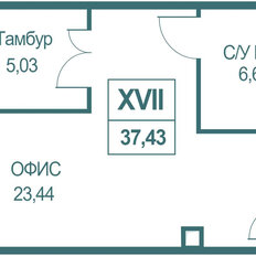 37,4 м², помещение свободного назначения - изображение 1