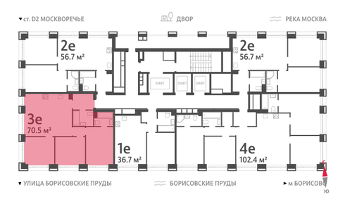 67,6 м², 3-комнатная квартира 28 500 000 ₽ - изображение 111