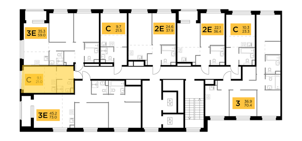 19,9 м², квартира-студия 6 000 000 ₽ - изображение 61