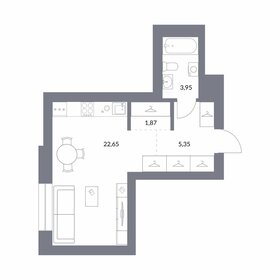 34,3 м², квартира-студия 7 900 000 ₽ - изображение 16